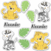 Safari Fun Aufkleber (Vorderseite)