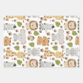 Safari für niedliche Kleintiere Geschenkpapier Set (Vorderseite 2)