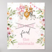 Safari füttre die Tiere nicht zum Geburtstag Poster (Vorne)