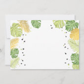 Safari Geburtstag Einladung Zoo Wilde Jungle Tiere (Rückseite)