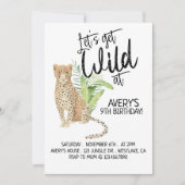 Safari Geburtstag, "Wild, jedes Alter" Einladung (Vorderseite)