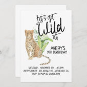 Safari Geburtstag, "Wild, jedes Alter" Einladung (Vorne/Hinten)