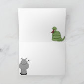 Safari-Geburtstags-Party Einladungen (Innenseite)