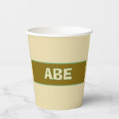 Safari-Geburtstagsbecher Pappbecher (Vorderseite)