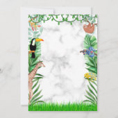 Safari Geburtstagseinladung - Jungle Geburtstagspa Einladung (Rückseite)