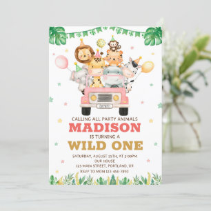 Safari Geburtstagseinladung Wild eine Einladung