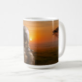 Safari-Gentleman-Elefant Kaffeetasse (VorderseiteRechts)