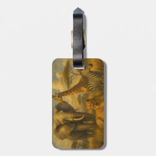 Safari Gepäckanhänger (Rückseite vertikal)