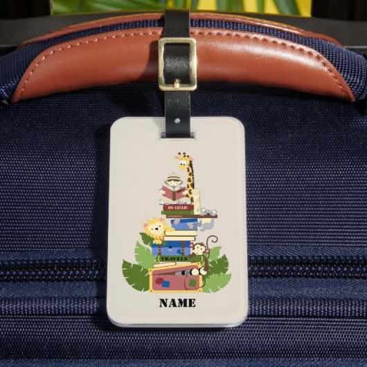 Safari-Gepäcktag Gepäckanhänger (Vorderseite Insitu 2)