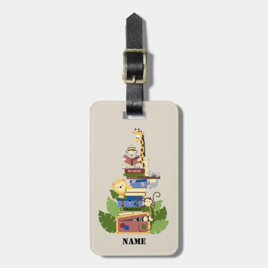 Safari-Gepäcktag Gepäckanhänger (Vorderseite vertikal)