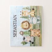 Safari-Geschenke für Jungen, Personalisierte Safar Puzzle (Vertikal)