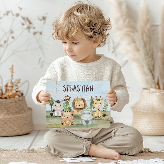 Safari-Geschenke für Jungen, Personalisierte Safar Puzzle