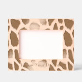 Safari Giraffe Animal Print Geätzte Rahmen (Vorderseite)