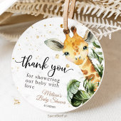 Safari Giraffe Baby Dusche Geschenkanhänger