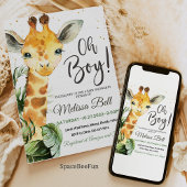 Safari Giraffe Baby Dusche Geschenkanhänger