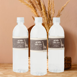 Safari Giraffe Baby Dusche Wasserflaschenetikett