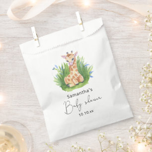 Safari Giraffe Babydusche Geschenktütchen