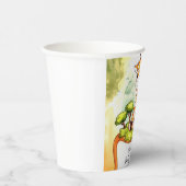 Safari Giraffe Babydusche Pappbecher (Rechts)