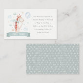 Safari Giraffe Balloon Display Dusche Baby Dusche Begleitkarte (Vorne/Hinten)