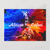 Safari Giraffe Dream Postkarte (Vorderseite)
