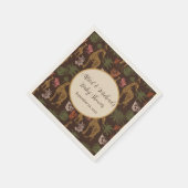 Safari Giraffe & Floral Baby Dusche Party Serviette (Ecke)