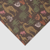 Safari Giraffe & Floral Baby Dusche Seidenpapier (Detail)