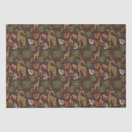 Safari Giraffe & Floral Baby Dusche Seidenpapier