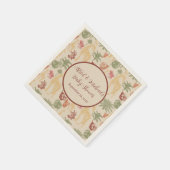 Safari Giraffe & Floral Baby Dusche Serviette (Ecke)