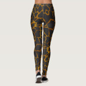Safari Giraffe Haut Print Leggings (Rückseite)