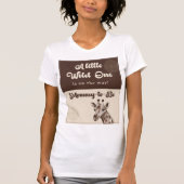 Safari Giraffe Mommy-to-Be Babydusche T-Shirt (Vorderseite)