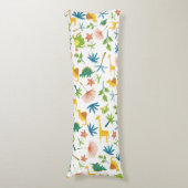 Safari-Giraffe niedlicher farbiger Muster Kinderzi Seitenschläferkissen (Vorderseite Vertikal)