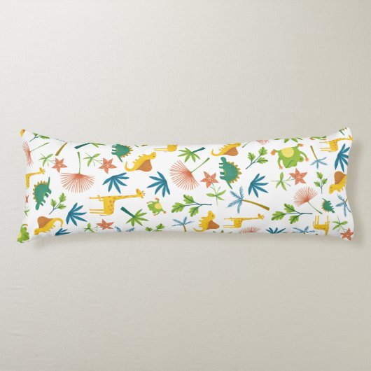 Safari-Giraffe niedlicher farbiger Muster Kinderzi Seitenschläferkissen (Vorderseite)