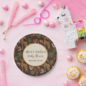 Safari Giraffe & Palm Blätter Kinderdusche Party Pappteller (Party)