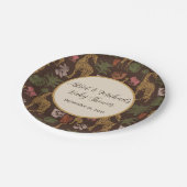 Safari Giraffe & Palm Blätter Kinderdusche Party Pappteller (Schrägansicht)