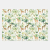 Safari Giraffe Pattern Africa Wildlife Themed Geschenkpapier Set (Vorderseite)