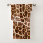 Safari Giraffe Print Badhandtuch Set (Insitu)