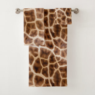 Safari Giraffe Print Badhandtuch Set