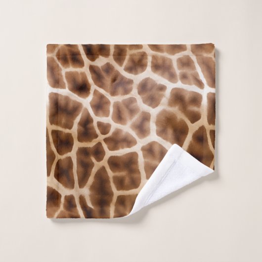 Safari Giraffe Print Badhandtuch Set (Waschlappen)