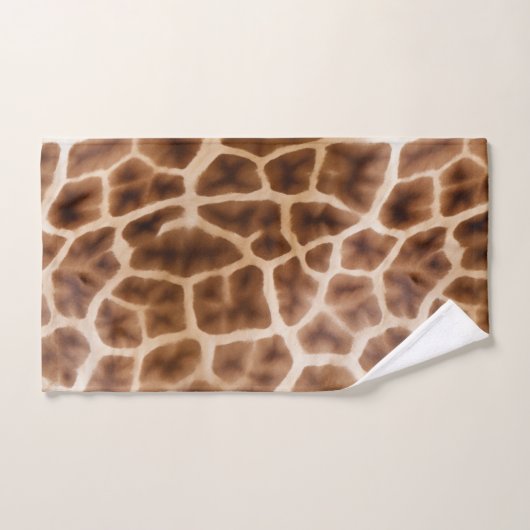 Safari Giraffe Print Badhandtuch Set (Handtuch)