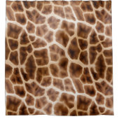 Safari Giraffe Print Duschvorhang (Vorderseite)