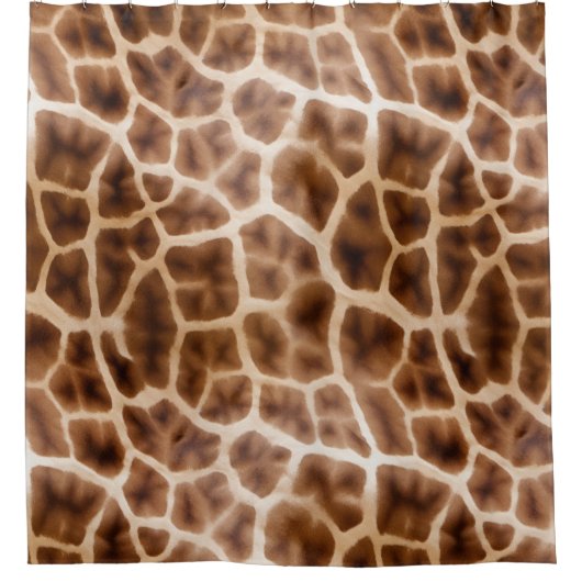 Safari Giraffe Print Duschvorhang (Vorderseite)