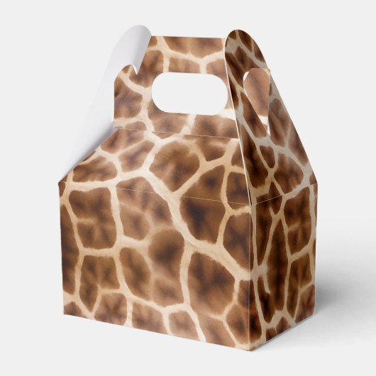 Safari Giraffe Print Geschenkschachtel (Vorderseite)