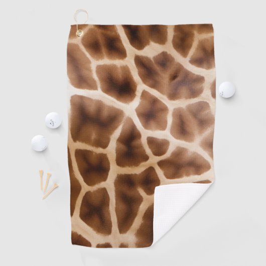 Safari Giraffe Print Golfhandtuch (Insitu)