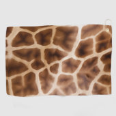 Safari Giraffe Print Golfhandtuch (Horizontal)