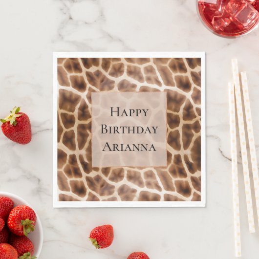 Safari Giraffe Print Serviette (Beispiel)