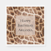 Safari Giraffe Print Serviette (Vorderseite)