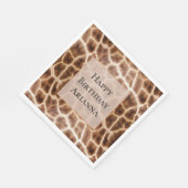 Safari Giraffe Print Serviette (Ecke)