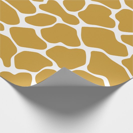 Safari-Giraffe Sudans Brown Geschenkpapier (Ecke)
