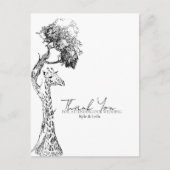 Safari Giraffe Thema Postcard Design Postkarte (Vorderseite)