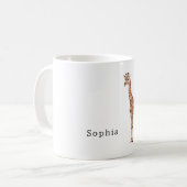Safari Giraffe Tier Kaffeetasse (Vorderseite Links)
